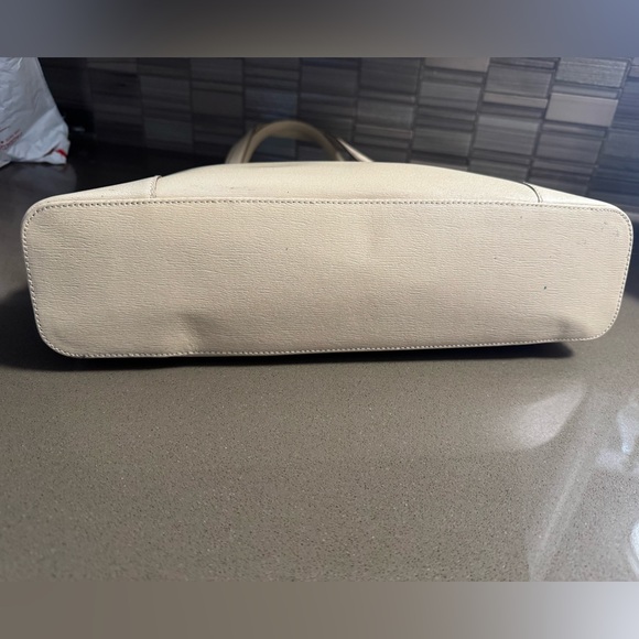 Gucci Vintage Leather Tote Bag Beige - Picture 6 of 12